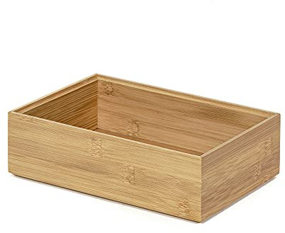 Osaka XL Organizer, Nature Collection By Compactor, Eco-Friendly Bamboo, 22.5X15X6.5 cm, Natural Color, Sku: RAN6964