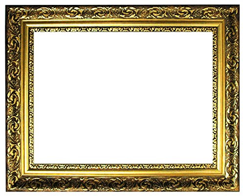 Baroque or cadre finement décoré 840 ORO, cadre vide 60x90 cm