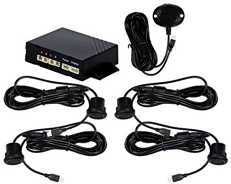 iBeam USA TE-BR4PSK Rubber Rear Parking Assist Kit, Waterproof