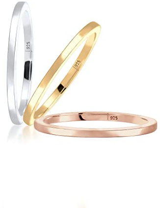 Elli anillo para mujer plata 925 tricolor policromado - 0603361015