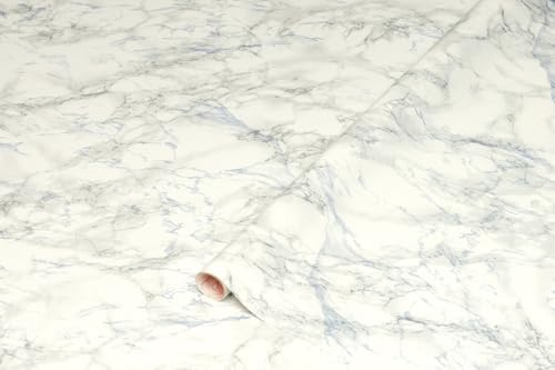 d-c-fix vinyl wrap Cortes blue marble effect 67,5 cm x 2 m - sticky back plastic roll for furniture, kitchen & cupboards - contact paper sticker self adhesive film