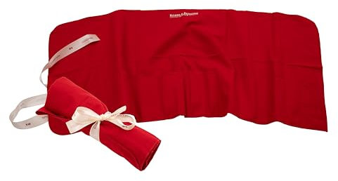 Robbe & Berking Bestecktasche aus Stoff. Aufbewahrung für versilberte und Silberne Bestecke. Schützt Silberbesteck vor Kratzern und kann das Anlaufen verhindern. (12 Menülöffel)