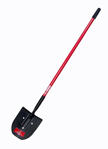 Bully Tools Rice Shovel - 14-Gauge Steel Heavy Duty Spade Shovel with Long Fiberglass Handle for Digging Wet Soil, Durable and Ideal for Digging Waterlogged Soil - 100% Made in The USA, 58-inch