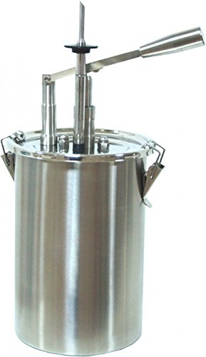 SARO Gebäckfüller aus Edelstahl – 4,5 L – Für Donuts, Krapfen & Croissants – Dosierung einstellbar bis 40 ml – Mit klick-System – Für Bäckereien, Konditoreien & Gastronomie – Modell PD-019