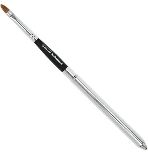 Fantasia Lippenpinsel mit Synthetikhaar, edler Makeup Pinsel in Silber, Synthetikhaar, Länge: 10 bis 18 cm, Lippenstiftpinsel verlängerbar mit Einsteckhülse, von Fantasia