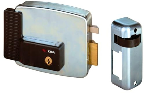 Cisa Elektronisches Schloss, 12 V, verzinkt, silber, 11721501, 12V