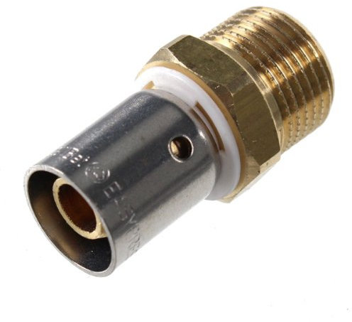 Anjou Connectique - Raccordo a crimpare - Raccordo per crimpare Ø16 x 1,5 - Maschio 1/2(15/21)