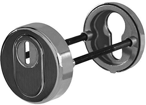 Alpertec 32821170K1 Safety Rosette Satin Stainless Steel PZ with Cylinder Tear-Off Protection Door Handle Set Door Fittings