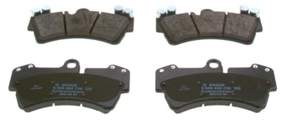 Bosch BP448 - Pastiglie Freni Auto, Delantero - Calidad Bosch - Reducción de Ruido y Polvo - Certificación ECE-R90 - Sin Cobre - 1 Juego de 4 Pastillas