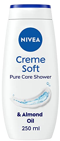 NIVEA Care Shower Creme Soft (250 ml) Caring Shower Body Cream Enriched with Almond Oil, Moisturising Shower Gel Body Wash, Skin Moisturiser with Mild Scent, Pack of 6