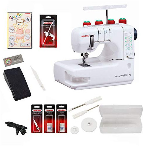 Janome Cover Pro 1000CPX Coverstitch Machine with Exclusive Bonus Bundle