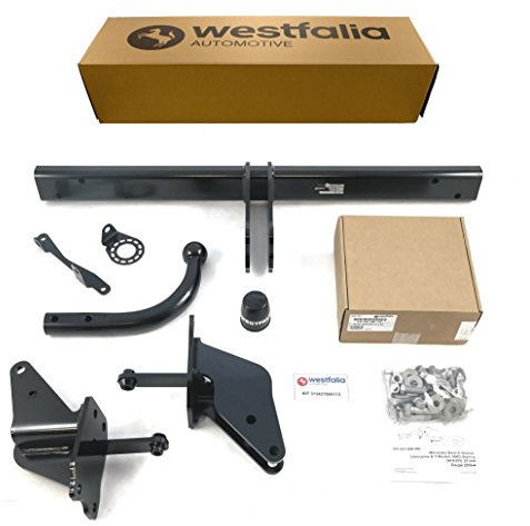 Westfalia Starre Anhängerkupplung für Mercedes C-Klasse Kombi/Limousine (S205/W205) (BJ 03/14-06/18), C-Klasse Coupe/Cabrio (C205/A205) (10/15-06/18) - im Set mit 13-pol. fzg.-spez. Westfalia E-Satz