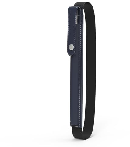 MoKo Pencil Holder for Apple Pencil Pro, Apple Pencil 1st/2nd Generation, Apple Pencil (USB-C), PU Leather iPad Pencil Sleeve Pouch with buckle & Elastic Band attach to iPad Case, INDIGO