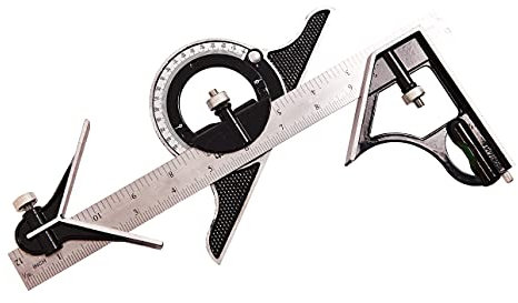 Amtech P4010 300mm (12) Combination Square and Protractor