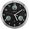 Bresser MyTime io Reloj de pared radiocontrolado de 30 cm, indicador de temperatura y humedad interior y exterior y transmisor exterior radiocontrolado incluido, negro