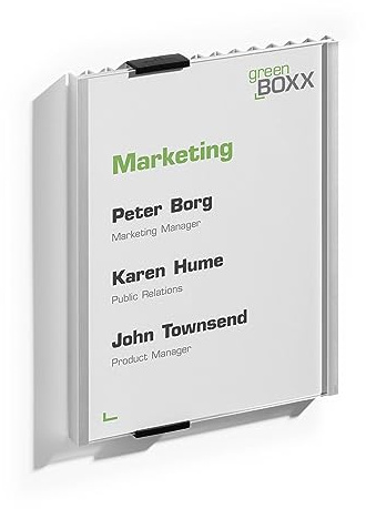 Durable Türschild (Info Sign, 149 x 210,5 mm) metallic silber, 480323