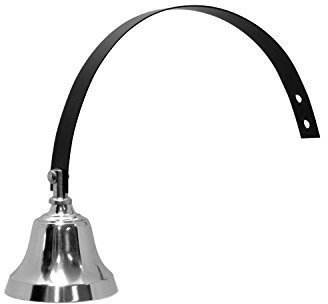 Imperial Traditional Chrome Shop Door Bell on Black Spring