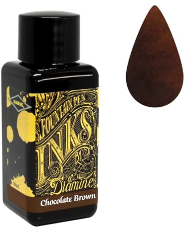 Diamine Fountain Pen Bottled Ink, 30ml - Chocolate Brown by Diamine