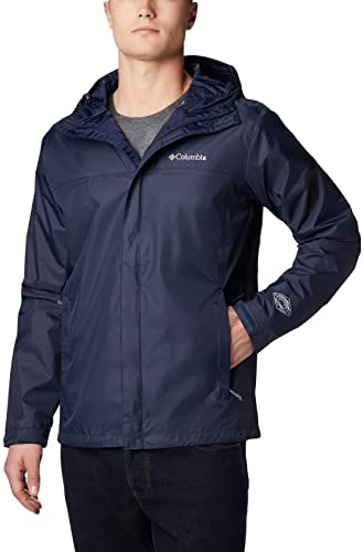 Columbia Watertight II Rain Jacket Chubasquero, Color Azul Marino, S Hombres