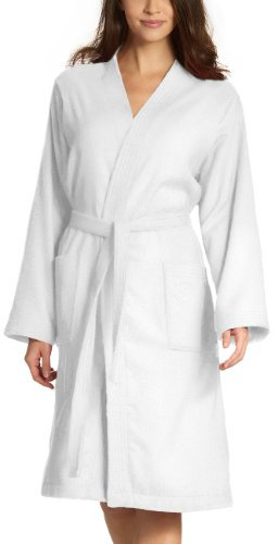 Vossen Damen Dallas Bademantel, Weiß (weiß 030), 50 (XL)
