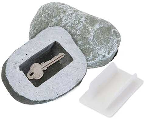 Embouts et pièces – Résistant aux intempéries Hide-a-key Pierre Safe Gadget – Faux Roche pour clé de rechange pour combler ou autres petits objets