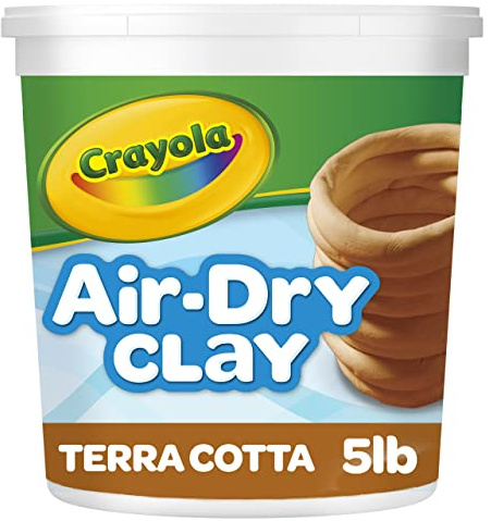 Crayola Air Dry Clay for Kids (5lbs), Reusable Bucket of Terra Cotta Clay for Sculpting, Bulk Arts and Crafts Supplies, Ages 3+