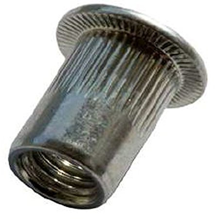 10/20/50/100 Stück Blindnietmuttern Aluminium Flachkopf Nietmutter (50, M10 x 17.0)