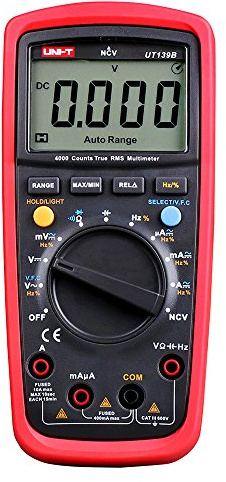 UNI-T UT139B True RMS Multímetro Digital, 600 V AC/DC, 10A
