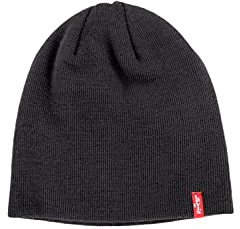 Levi's Unisex Otis Beanie Strickmütze, Blau (Blue), Medium (Herstellergröße: S/M)