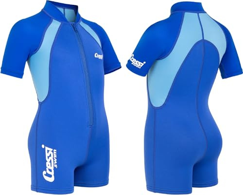 Cressi Kid Shorty Wetsuit Blue 1.5mm 7-8 Age