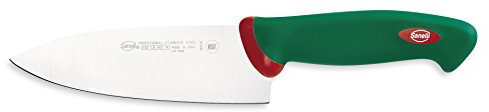 Sanelli Premana Professional Coltello Deba, Acciaio Inossidabile, Verde/Rosso, 29.0x3.0x5.5 cm