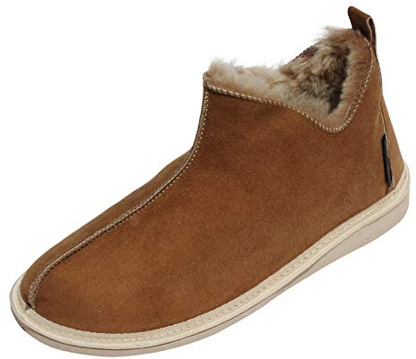 der-Fellmann Lammfell Hausschuhe Mokassin Cinderella braun Schuhgröße EUR 38