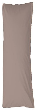 Bellana Seitenschläferkissen Bezug Stillkissen Mako Jersey 40x140 cm Farbe: taupe