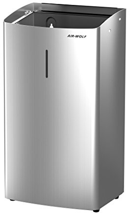 AIR-WOLF Abfallbehälter, 27 Liter, Edelstahl gebürstet, Serie Alpha