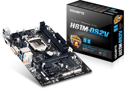 Gigabyte GA-H81M-DS2V Motherboard 1150 Socket H81 2x DDR3 USB 3 DVI RGB uATX