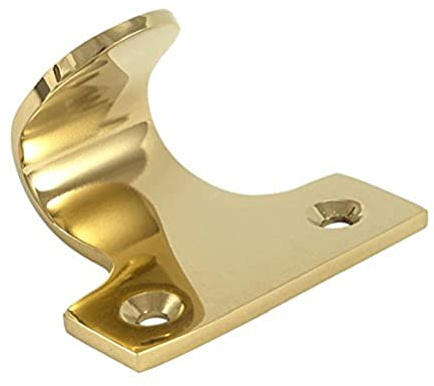 Merriway BH01897 glidande fönsterhiss polerad massiv mässing, paket med 2