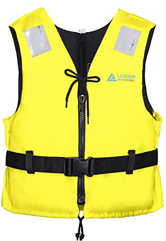 Leader Accessories Sport I Buoyancy Vest Aid 50N(Yellow XL: 90kg+)