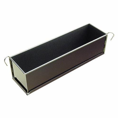 Gobel - Moule à Pâté en Croute Long - 35 x 8 cm - Acier - Revêtement Antiadhérent Bicouche Garanti sans PFAS - Qualité Professionnelle – Fabriqué en France