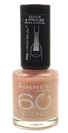 Rimmel 60 Seconds Nail Polish - 200 Princess Pink 8ml