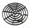 Black Round 7 175mm Stadium Plastic Drain Grate Gully Grid Cover