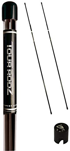 Longridge Tour rodz Bastoni Allineamento - Nero Swing Allenatore Ausilio | Postura correzione, mira precisione, portatile attrezzo, sessione pratica, colpo miglioramento, campo guida.