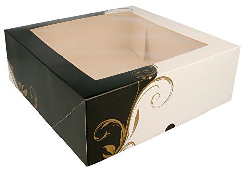 Box Square Canal mit Sichtfenster – 50 Stück. 28 x 28 x 10 cm.