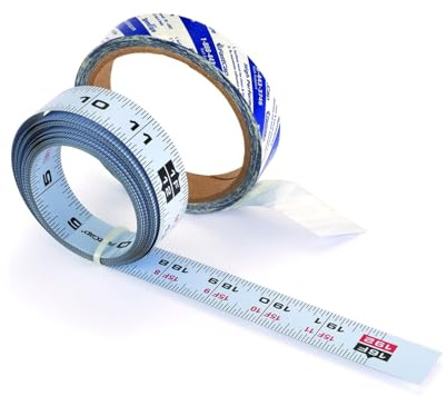 FastCap Peel & Stick Standard/Metric Measuring Tape - Perfect for Professionals and Home Improvement - Ideal for Layout & Cutting Stations - 16' Length, 7/8 Width - 01057