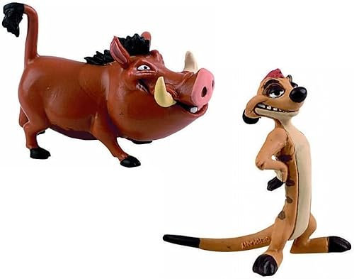 Bullyland Timon 12533 und Pumbaa 12534 Disney König der Löwen Figuren-Set