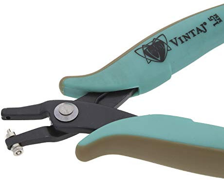 Vintaj The Beadsmith Tools - Alicates perforadores de Metal de 1,5 mm con Protector de calibrador – CREA Agujeros limpios – para Chapa de Calibre 22 o más Delgada – No está diseñado para Metal más