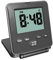 Digital Travel Alarm Clock - No Bells, No Whistles, Simple, Silent, Battery Operated, Alarm, Snooze, Small and Light, Folding, ON/OFF Switch, USA Top Selling for 2+ Years! Black