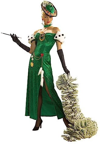 Rubies High Roller Money Boa Costume Accessory, As Shown, One Size (Accessory Only)
