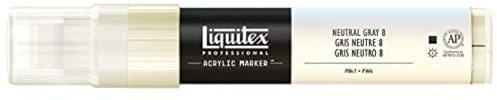 Liquitex Professional Paint Marker with 8-15 mm Wide Nib - Neutral Gray 8