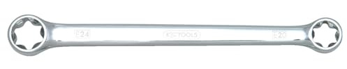 KS Tools 518.0861 CHROMEplusTorx-E dubbel-ringnyckel, böjd, E6xE8