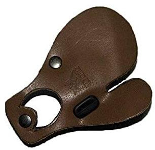 elToro Fingertab - Ledertab mit Fingertrenner – Schießhandschuh aus 3 Schichten (Leder, Gummi, Wildleder) – Robuster Fingerschutz für präzises Bogenschießen, langlebiges Zubehör - Rectshand (L)
